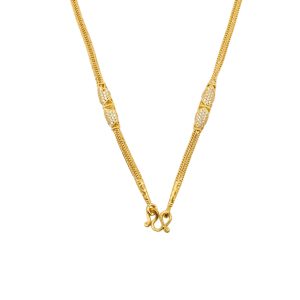 Colar com padrão de escamas de dragão, entre seções estilo Sukhothai com pedras preciosas, peso: 1 baht