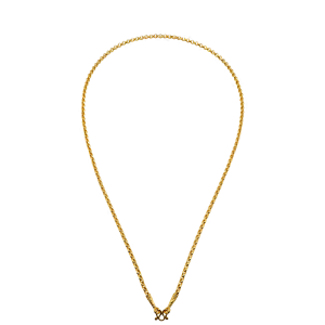 Colar com padrão de vime vazado, peso: 1 salung Colar com padrão Cio, peso: meio salung Colar com padrão de vime vazado, peso: 2 salung