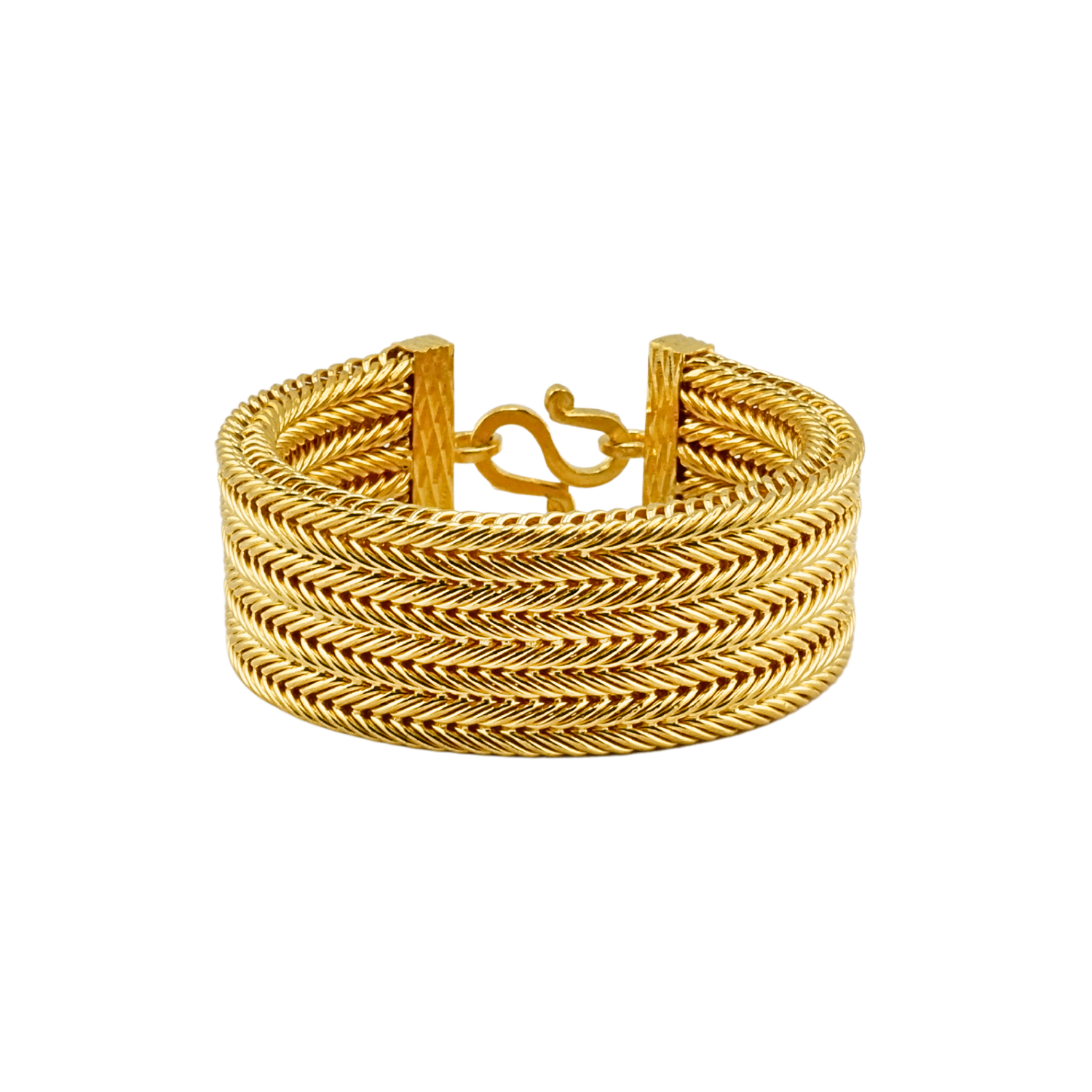 Pulseira pequena com padrão Benz, peso 3 bahts