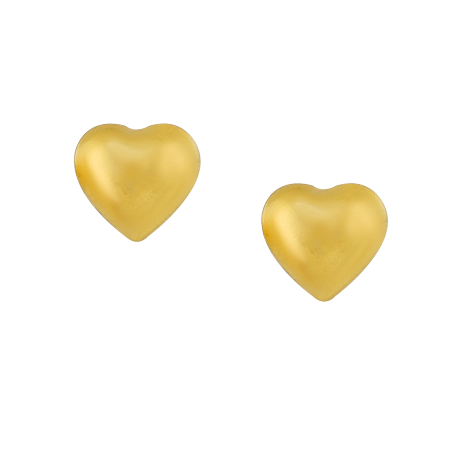 Brincos design de coração, peso ½ tael