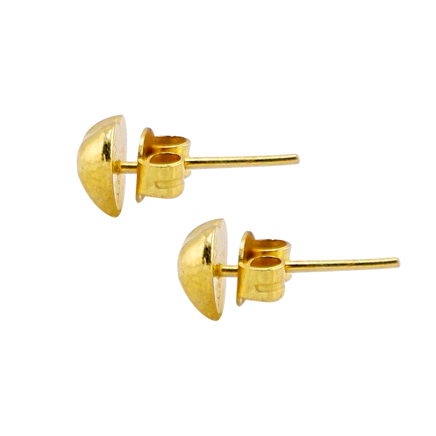 Brincos design de coração, peso ½ tael - Image 2