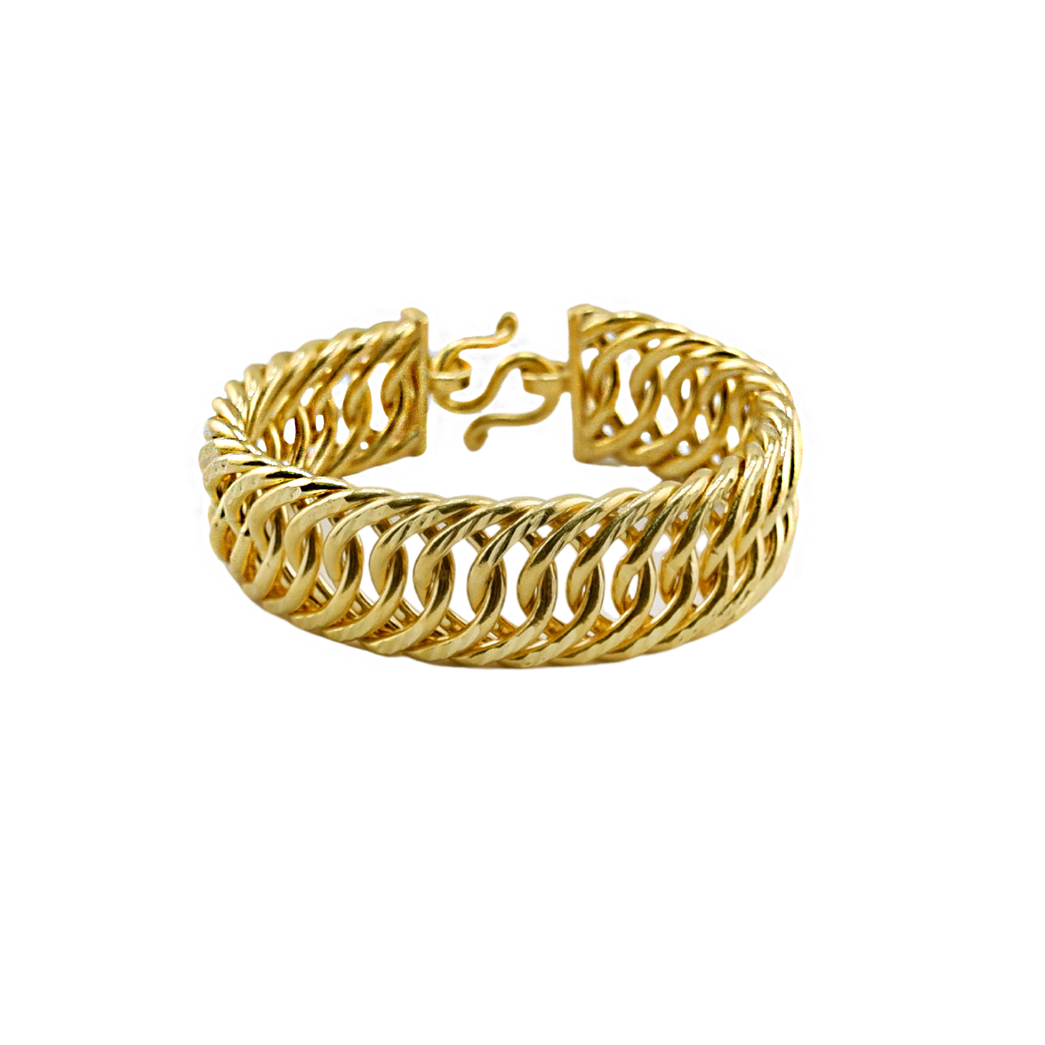 Pulseira com padrão torcido, peso 2 bahts