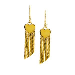 Brincos Zip Me Up, peso 2 tael Brincos Cobra com Pedra Incrustada, peso 2 tael Brincos Coração Pendentes, peso 2 tael