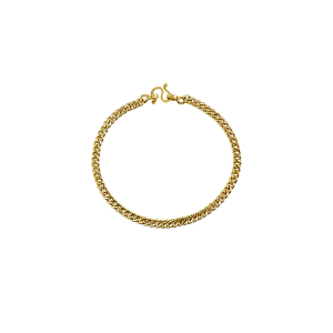 Pulseira, padrão Louvre, peso meio baht