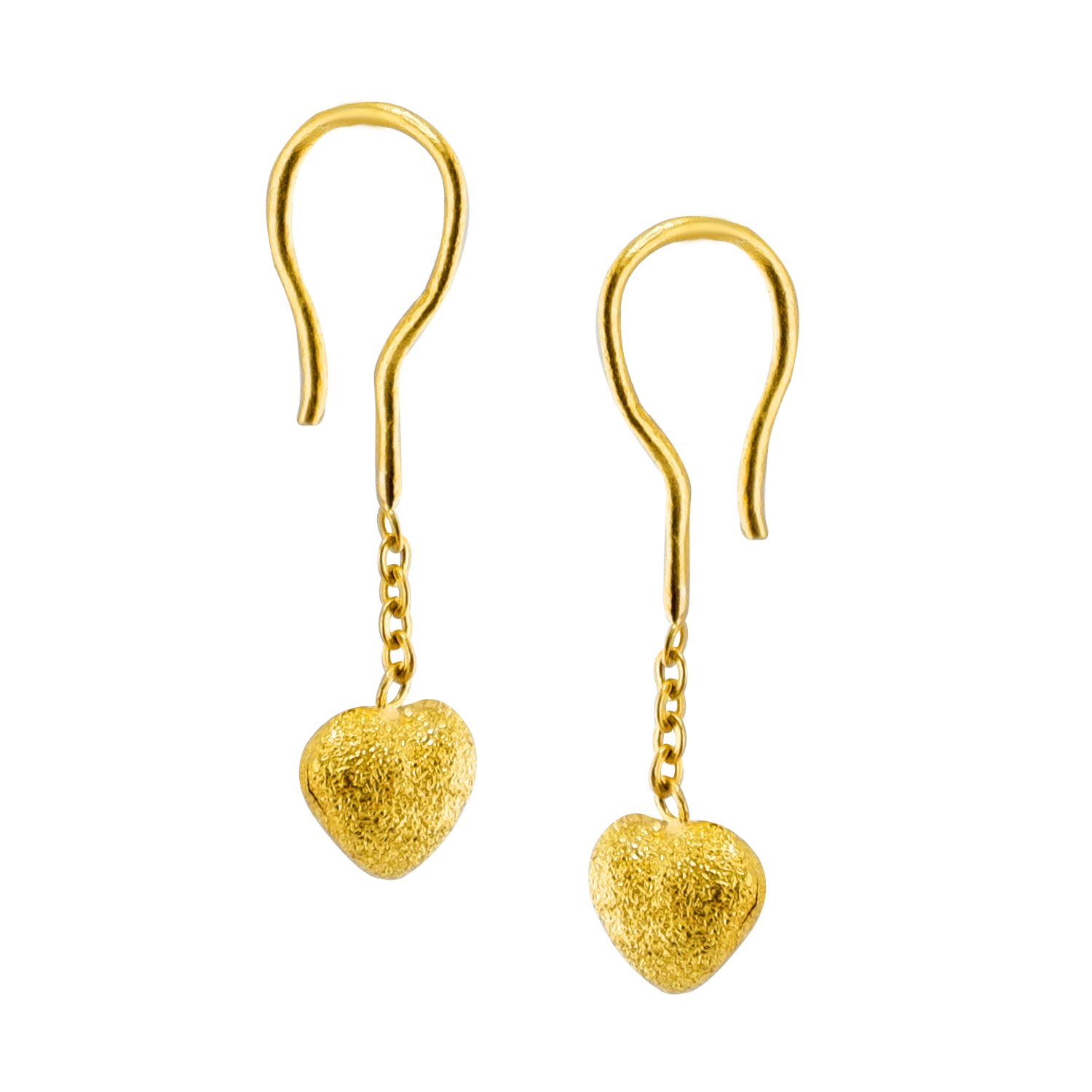 Brincos com padrão de coração bebê, peso meio baht - Image 3