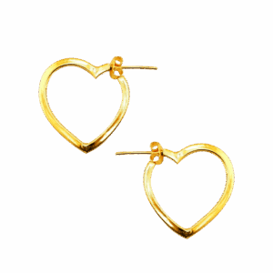 Brincos estrela brilhante, peso 2 salung; Brincos "Zip me up", peso 2 salung; Brincos com padrão "Bold Love", peso 2 salung