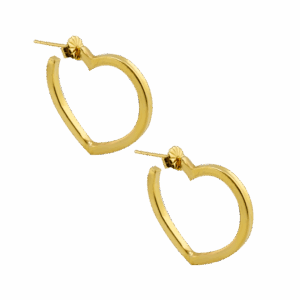 Brincos com padrão "Bold Love", peso 2 salung