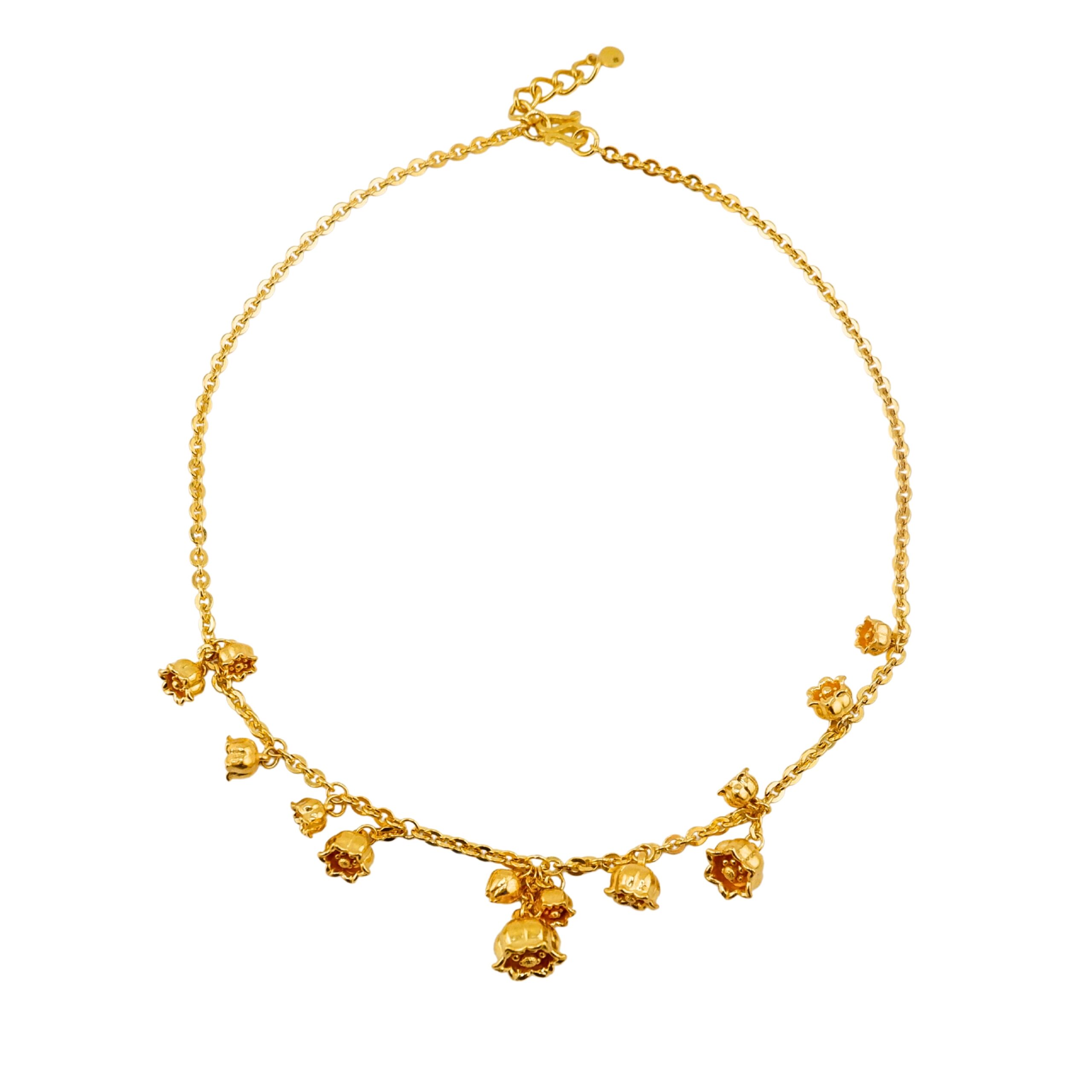 Necklace, C.O pattern, weight 1 bahtTwisted ring, weight half a baht Necklace, Lily of the Valley pattern, weight 1 baht - Image 3