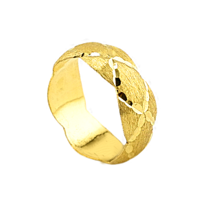 Anel com design CC fosco, peso: 1 Salung