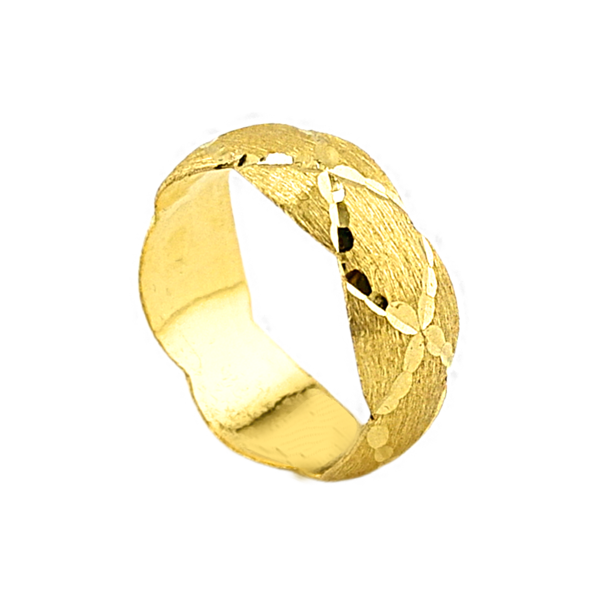 Anel com design CC fosco, peso: 1 Salung