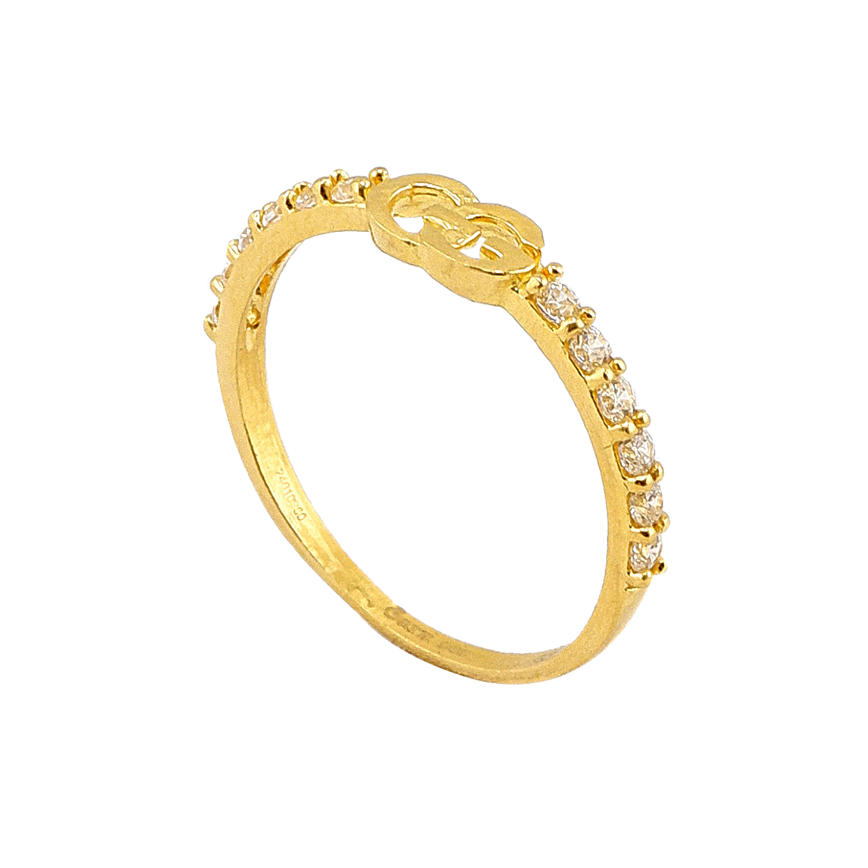 Anel GG com Pedra Preciosa – Peso: 0,5 Salung