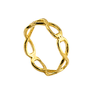 Anel com design Infinity, peso: 1 Salung ✅