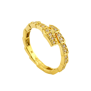 Anel Serpente com Pedra Preciosa – Peso: 1 Salung