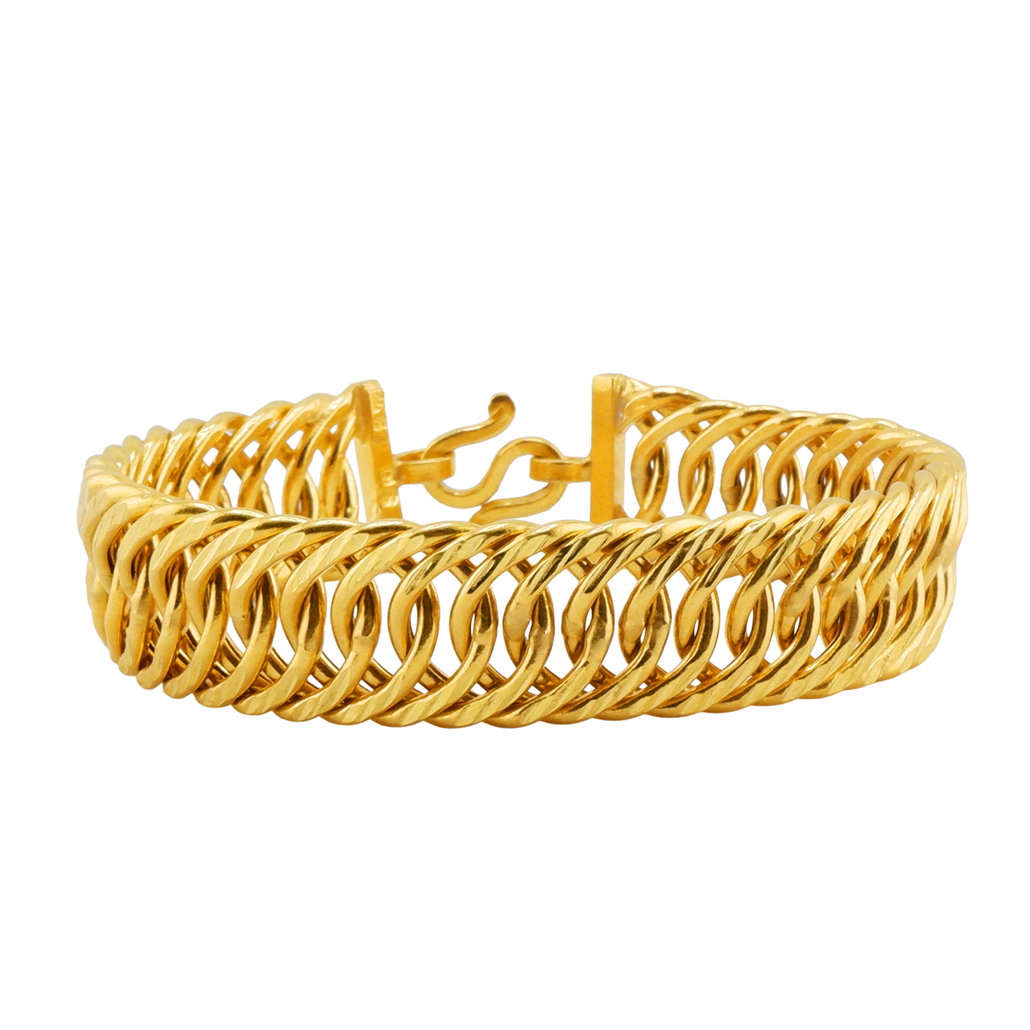 Bracelet, twisted pattern (open), weight 1 baht - Image 3