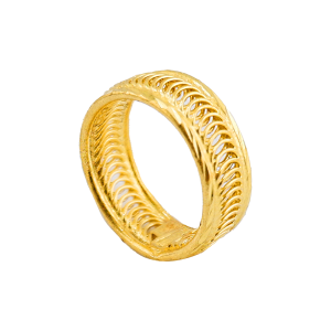 Anel de Ouro Torcido Fino
