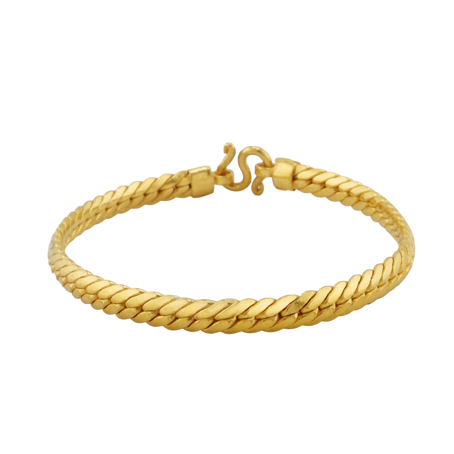 Pulseira, padrão torcido (sólido), peso 1 baht