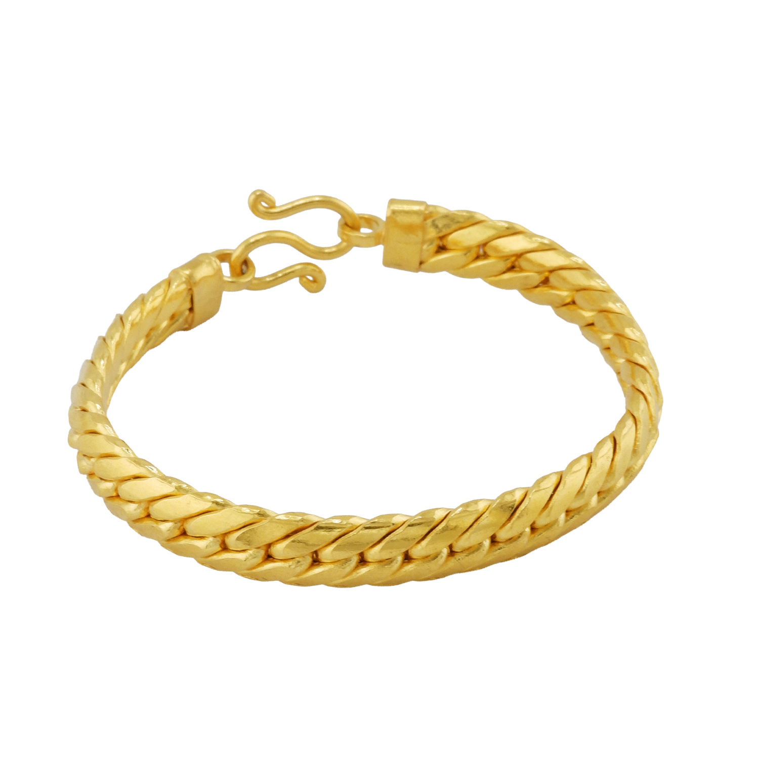 Pulseira, padrão torcido (aberta), peso 1 baht - Image 5