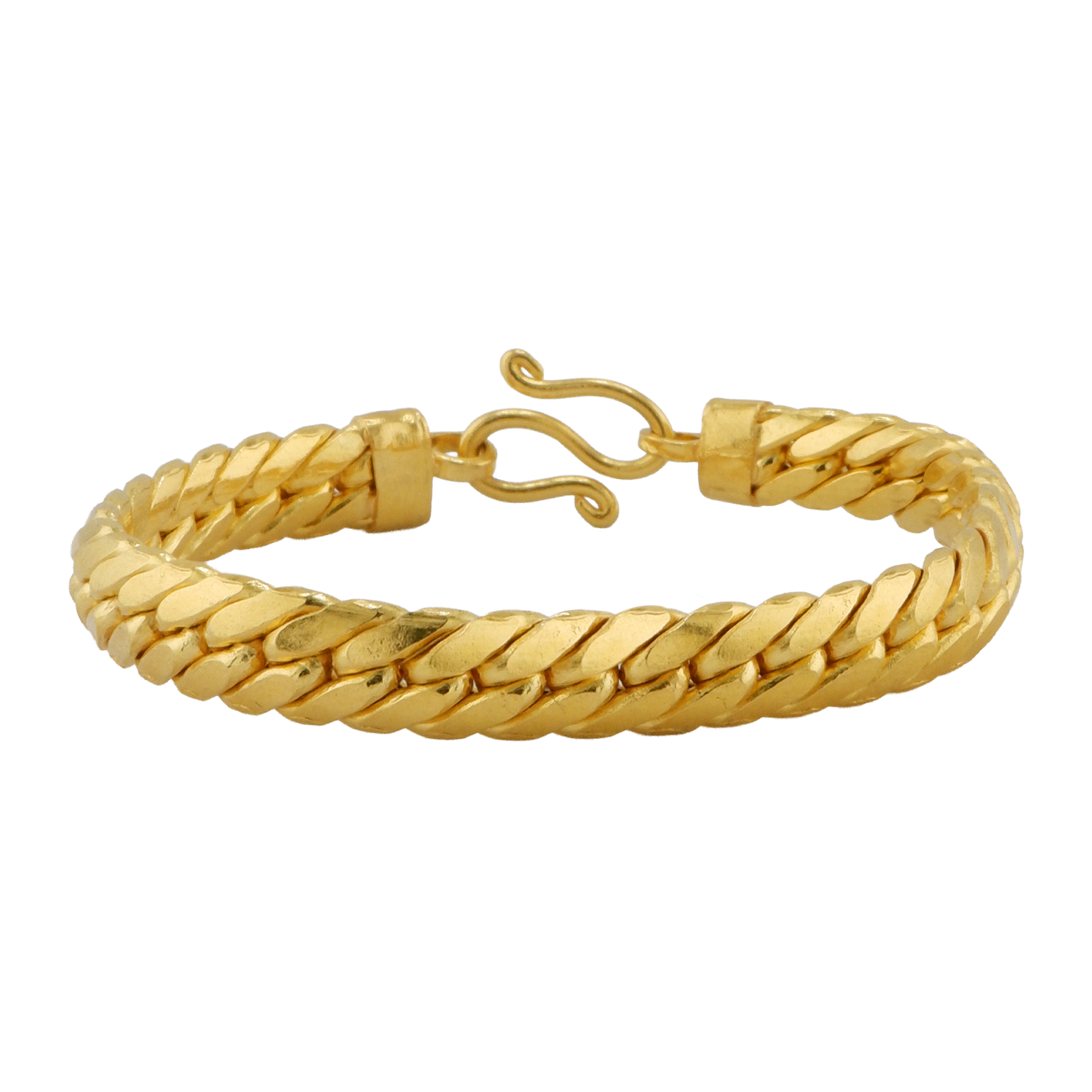 Bracelet, twisted pattern (open), weight 1 baht