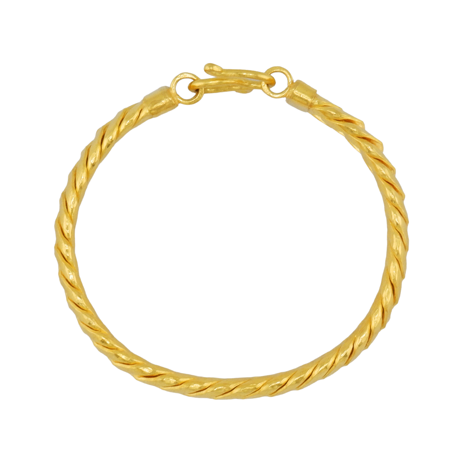 Pulseira, padrão torcido (aberta), peso 1 baht - Image 2