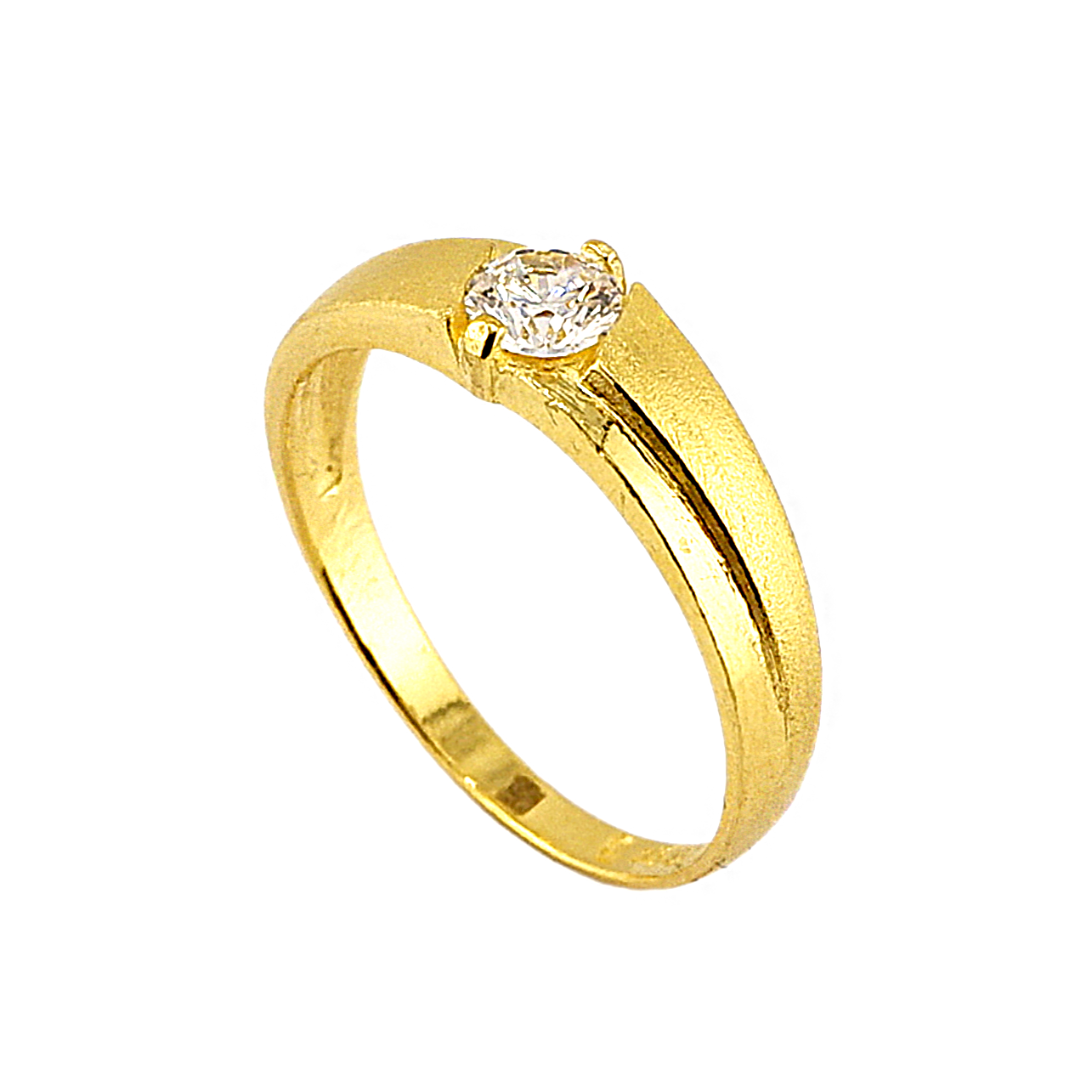 Anel com Pedras Incrustadas, Peso: 1 Tical (≈ 3,75 g)