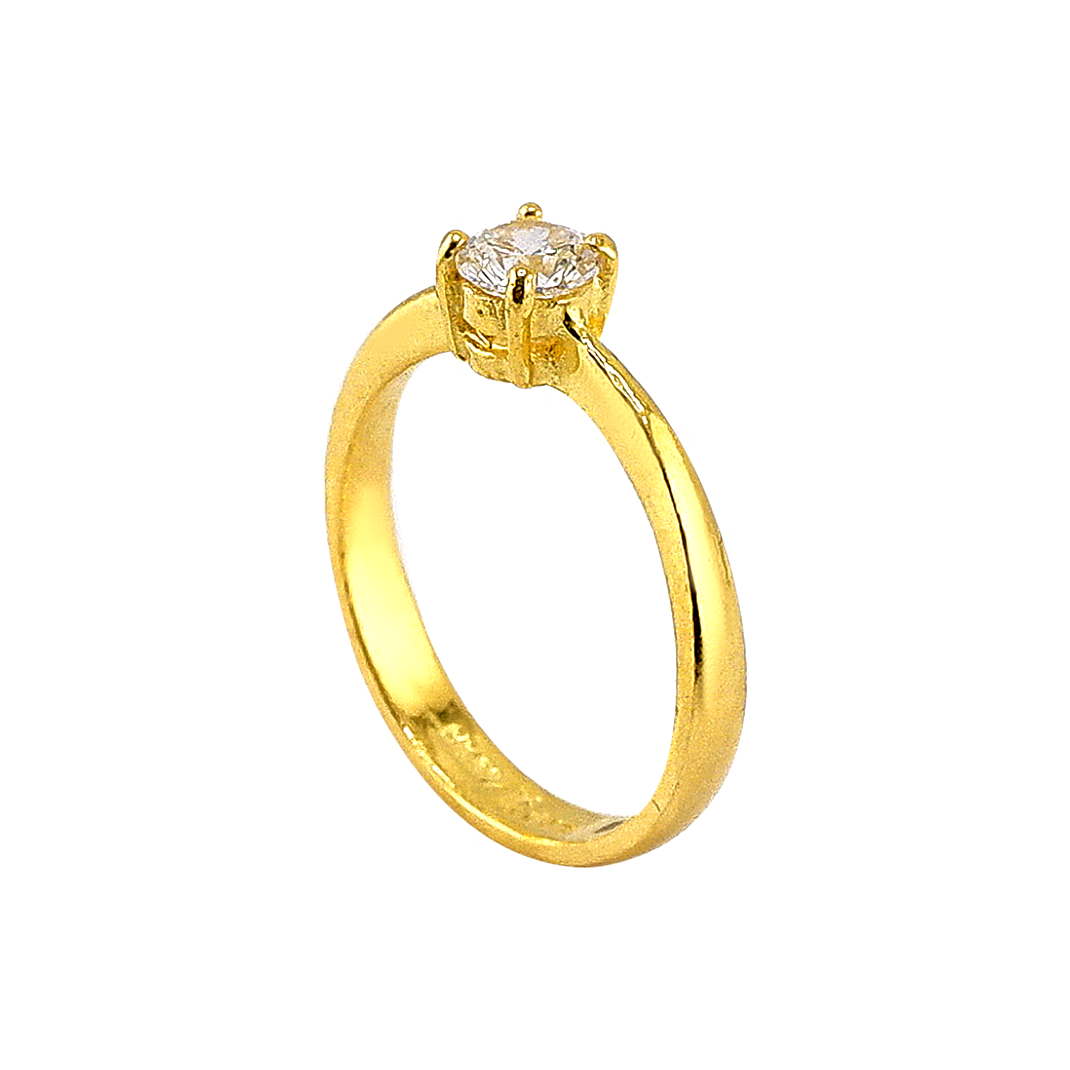 Anel com Pedras Incrustadas em Formato Circular Pequeno – Peso: 1 Tical (≈ 3,75 g)