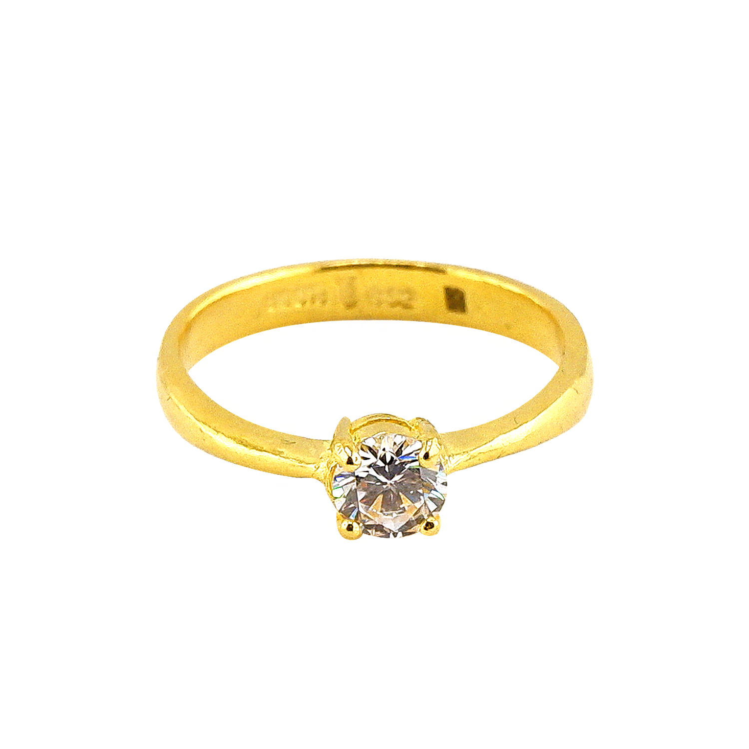 Anel com Pedras Incrustadas em Formato Circular Pequeno – Peso: 1 Tical (≈ 3,75 g) - Image 3