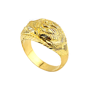 Anel com design de dragão (vazado), peso 1 salung