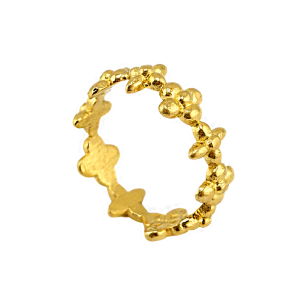 Anel com design de jardim de flores, peso 1 salung