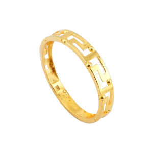 Anel com design estilo chinês, peso ½ salung