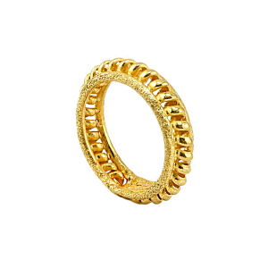 Anel com design de almofada de  ouro, peso 1 salung