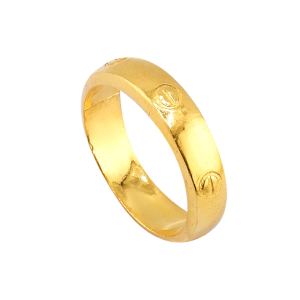 Anel com design de parafuso, peso meio salung