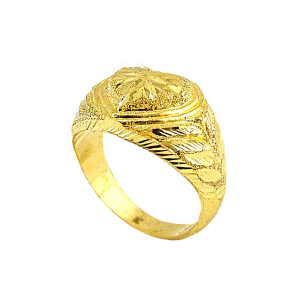 Anel com design de coração (vazado), peso 1 salung