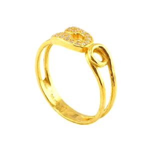 Anel Alfinete com pedras, peso 1 salung