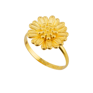 Anel padrão “Margarida”, peso de meio Salung