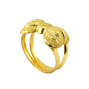 Anel estilo Laço Listrado, peso meio baht